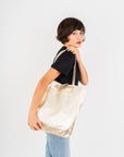 Tote Bag Gold Metallic
