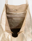 Tote Bag Gold Metallic