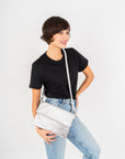 Clutch Silber Metallic