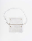 Clutch Silber Metallic