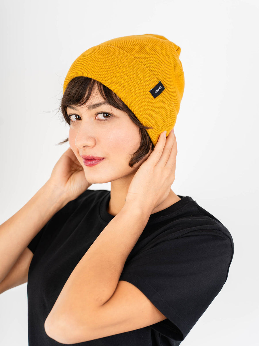 Beanie Senfgelb