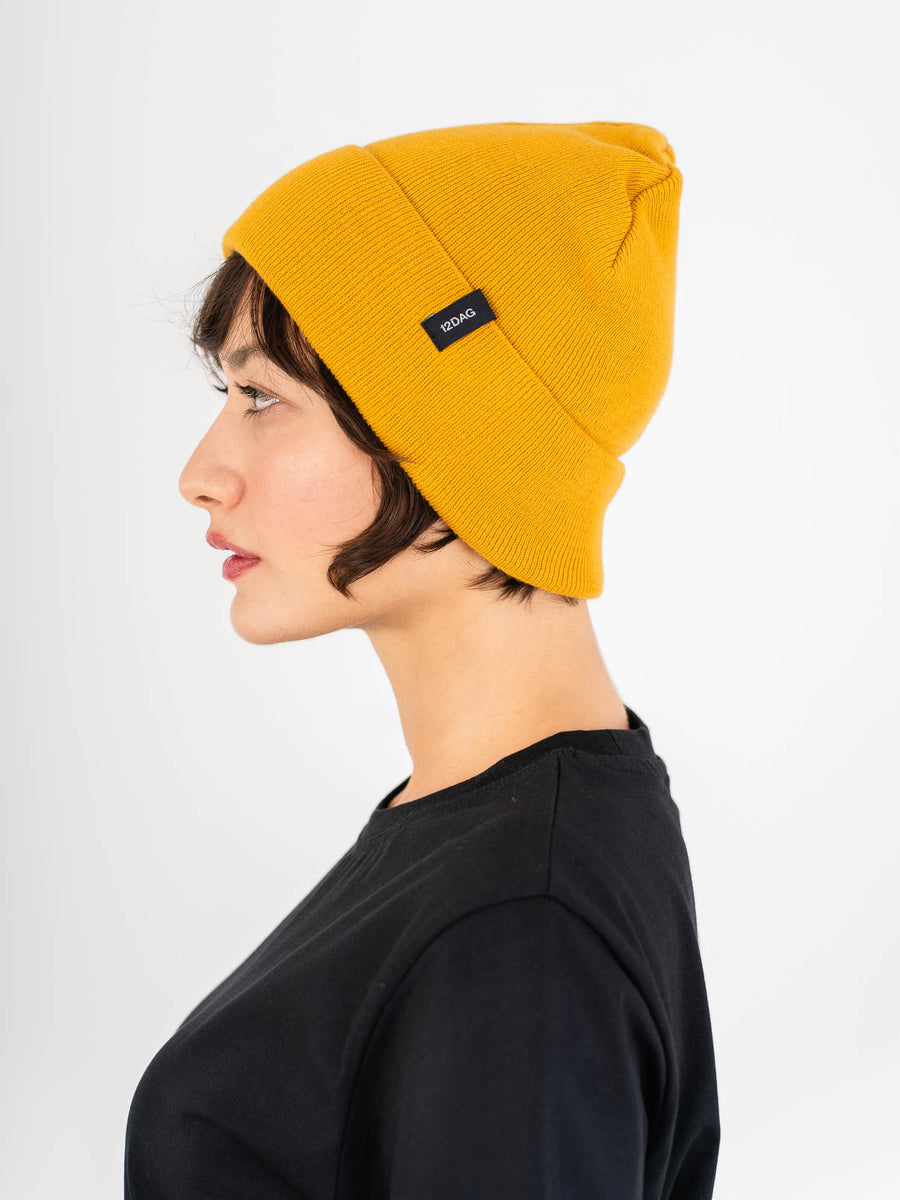 Beanie Senfgelb