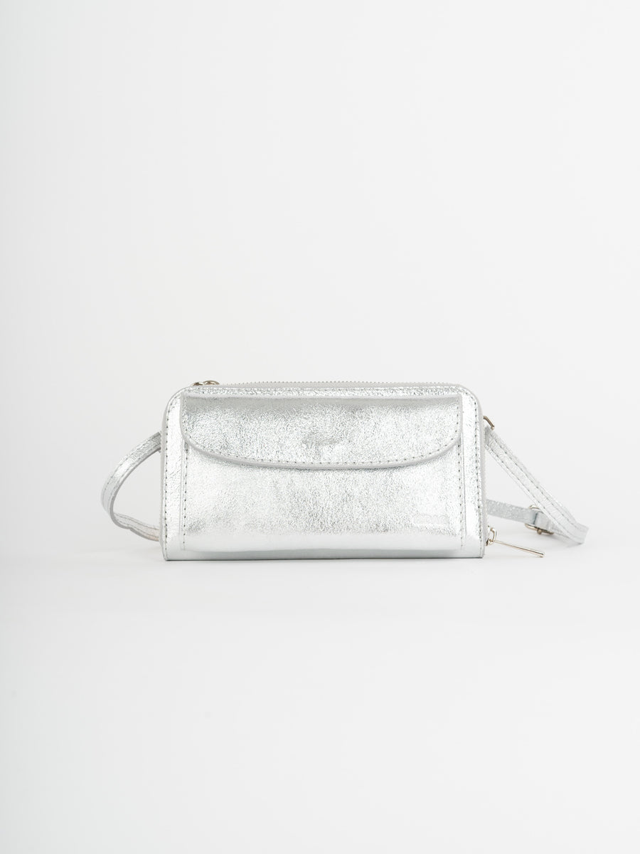 Wallet & Smartphone Bag Silber